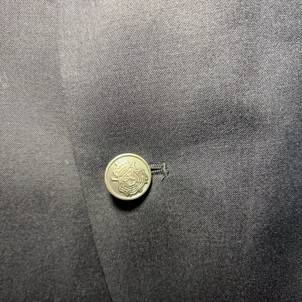 Michael Kors Mens Navy Blue Wool Blazer Sport Coat Jacket‎ 48R Silver Buttons